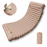 matelas gonflable camping pliant pompe main sac rangement oreiller randonnée