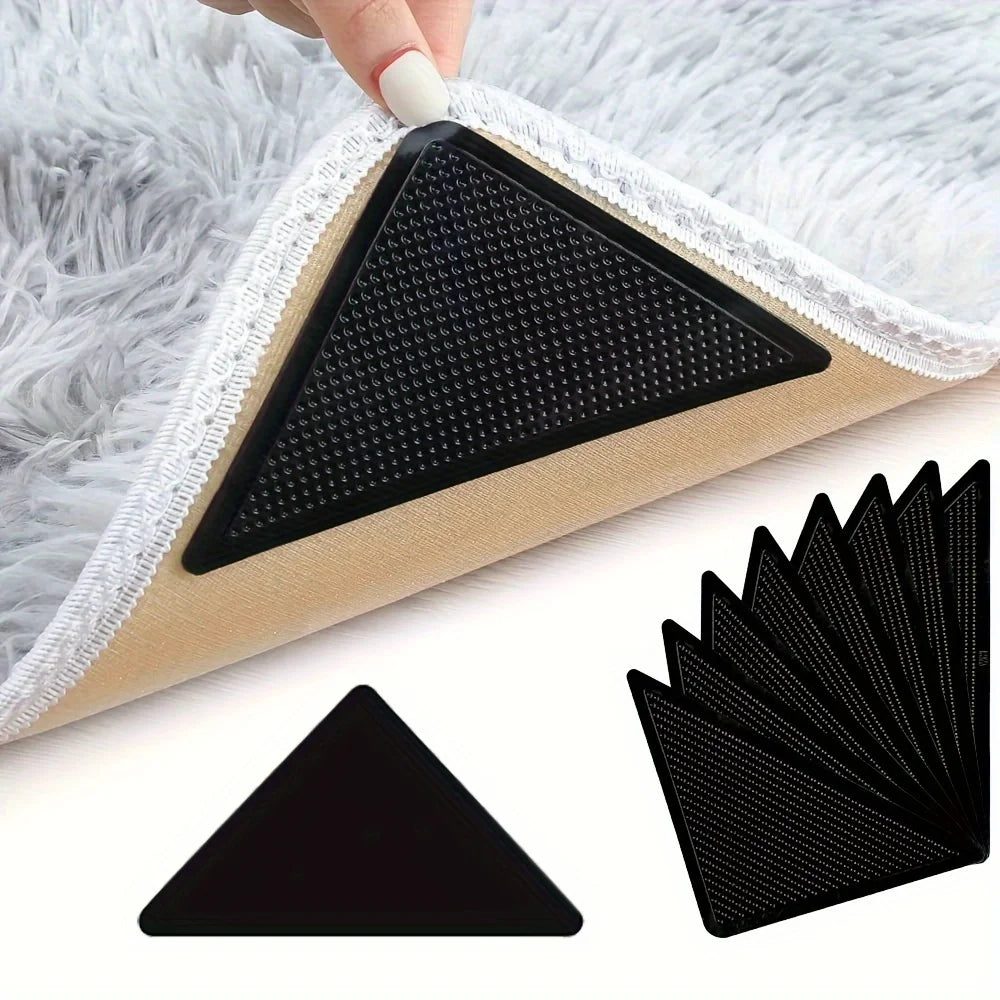 protections anti dérapantes tapis adhésives texturées noir beige blanc gris marron triangles utilitaires intérieur