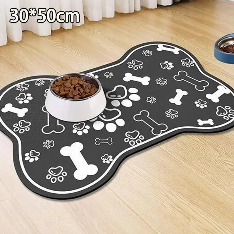 tapis sol chien chat imperméable antidérapant séchage rapide motif pattes