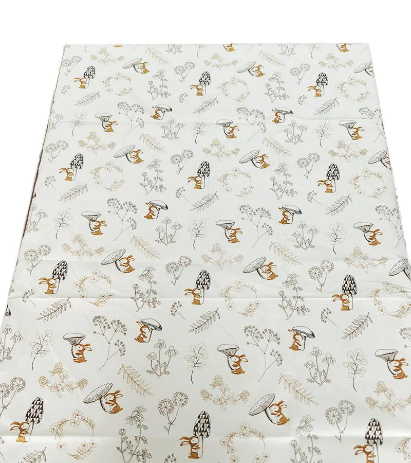drap housse lit bébé coton motif oiseau étoile enfant chambre moderne blanc jaune gris