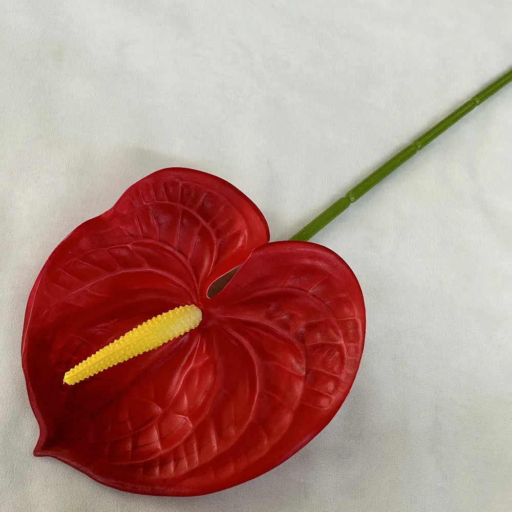 fleurs artificielles anthurium modernes multiple couleurs intérieur décoration mariage événements