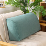 taies d'oreiller triangle solides velours doux moderne bleu marine rose gris vert beige fixés
