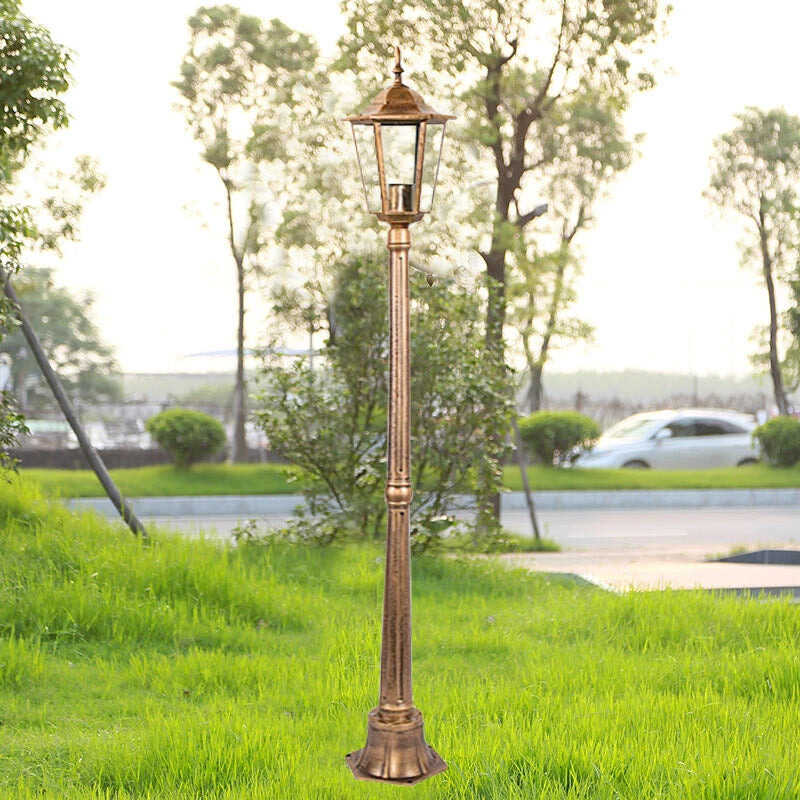 lampe rue or noir rétro classique extérieure ip65 e27 led industrielle vintage aluminium