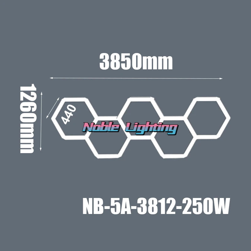 plafonnier led hexagonal moderne structure géométrique blanc lumineux 2000 lumens