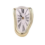 horloge murale classique ancien chiffres romains noir fond blanc doré argenté