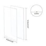 feuilles protection photo transparentes adhésives modernes 3.46 5.03 inches double face acrylique trés transparentes