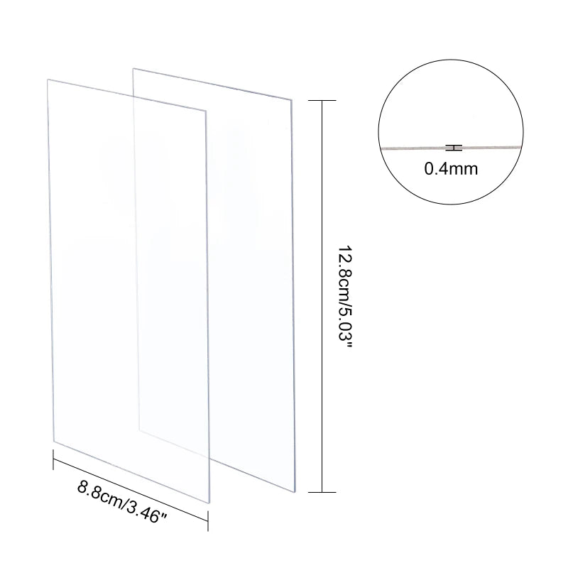 feuilles protection photo transparentes adhésives modernes 3.46 5.03 inches double face acrylique trés transparentes