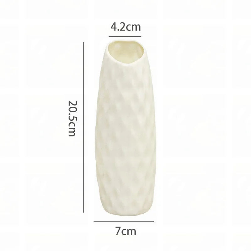 vases modernes vert pastel blanc rose texture géométrique minimaliste