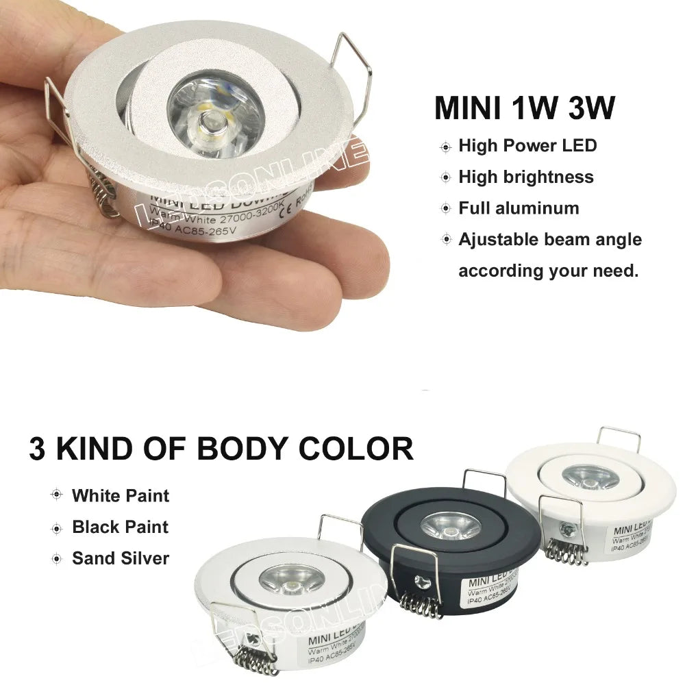 spots led argentés gravés modernes clips câbles 4000k 6000k 3000k 60lm 249lm chambre coucher