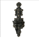 bougeoir mural ornement baroque décoration intérieure classique blanc or