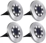 lampe solaire argentée moderne led extérieure jardin acier inoxydable commutateur