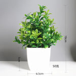 plantes artificielles vertes moderne feuilles uniformes pot blanc intérieur extérieur décoration chambre jardin exposé