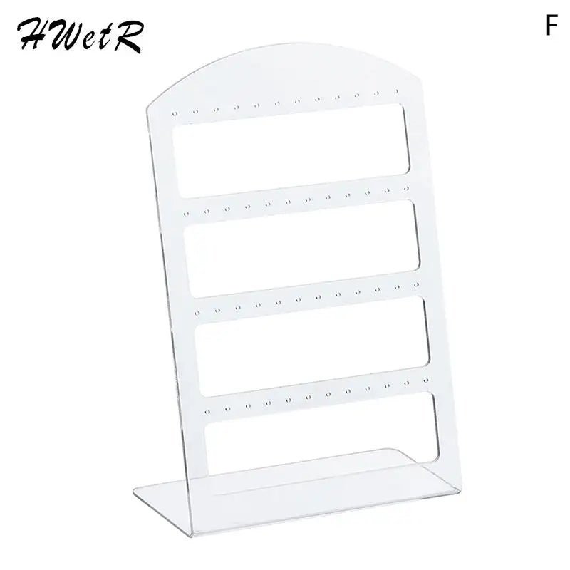 porte boucles d'oreilles moderne velours noir blanc grille perforations pieds boucles d'oreilles.storage organizer