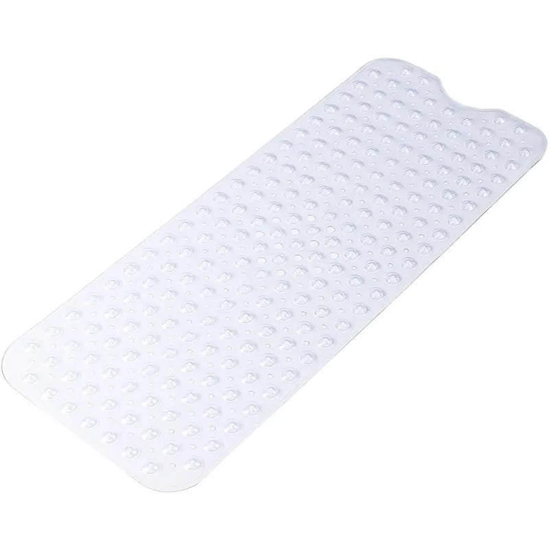 tapis bain antidérapant noir texturé ventouses drainage salle bain
