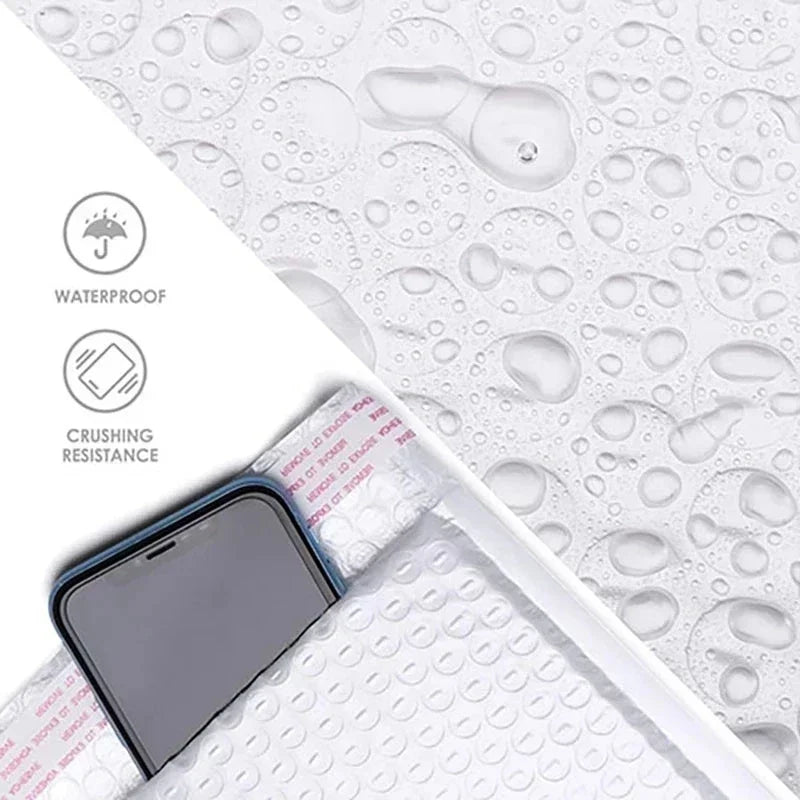 enveloppes bulles auto scellantes 500 pieces blanc texture bulle moderne adhésif rembourrées expédition imperméable