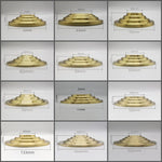 support suspension lampe moderne doré rayonnant concentrique différents disponibles qualité cuivre