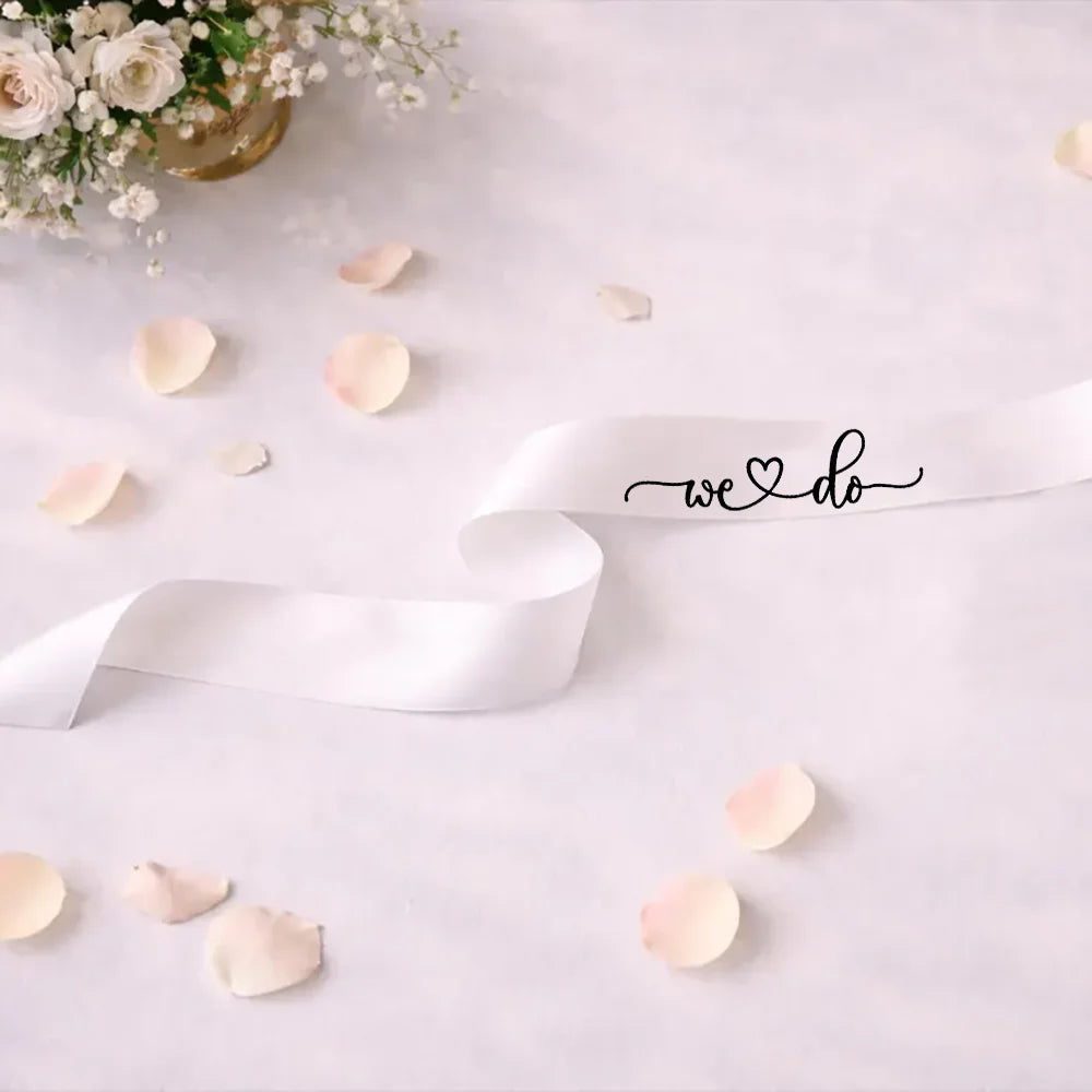 rubans satinés mariage just married elle dit oui love welcome mrs mrs forever