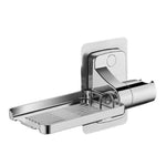 support pommeau douche adhésif porte savon rangement mural moderne flexible douche noir argenté grisclair