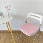 coussin chaise bleu clair gris rose tissu uni moderne polyester coton doux respirant