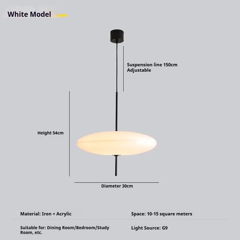 suspension lumineuse moderne blanche noir rond minimaliste câble suspendu 90 260V 249 2000 lumens
