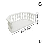 balustrade miniature noire cuivre classique décoration collection arrangement scène DIY