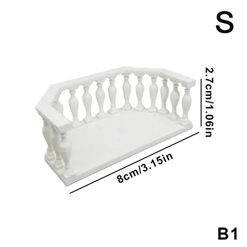 balustrade miniature noire cuivre classique décoration collection arrangement scène DIY