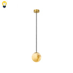 suspension lumineuse moderne marbrée dorée chambre salon éclairage haute qualité