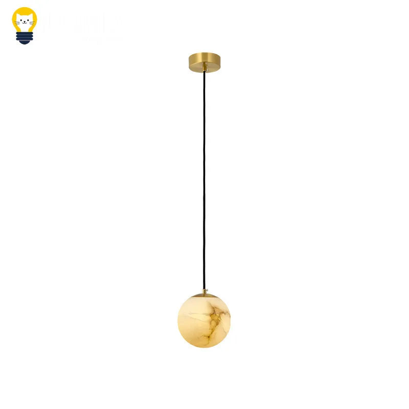 suspension lumineuse moderne marbrée dorée chambre salon éclairage haute qualité