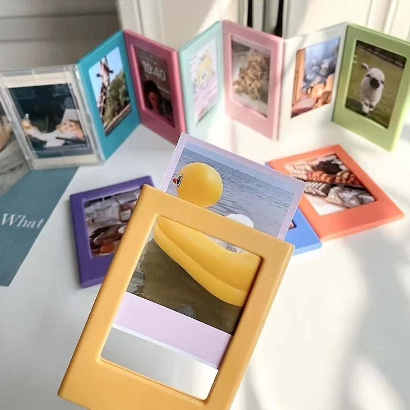 cadres photo magnétiques colorés modernes instantanés polaroid affichage décoration photos