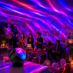 projecteur led noir multifonctionnel effet aurores boréales télécommande incluse minimaliste chambre enfants