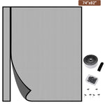 rideau porte magnétique anti insectes polyester noir maille fine moderne plié maison sécurité chambre