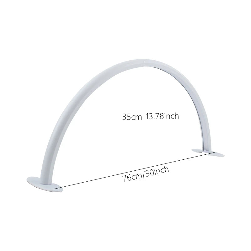 lampe moderne noir annulaire éclairage intense 76cm base solide câble alimentation