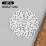 dentelles blanches motifs floraux traditionnels mariage décoration bricolage projet couture unisexe polyester
