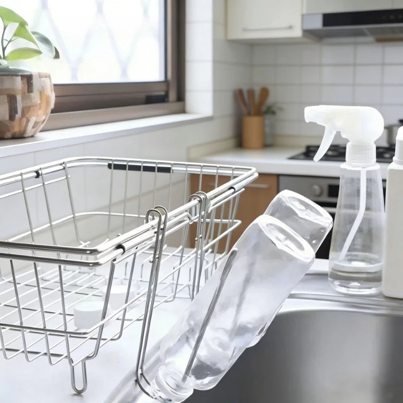 porte savon moderne adhésif blanc unique rangement cuisine acier inoxydable réutilisable fixe multifonction