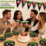décoration anniversaire ghostbusters assiettes tasses bannières stickers thème festif enfants événement
