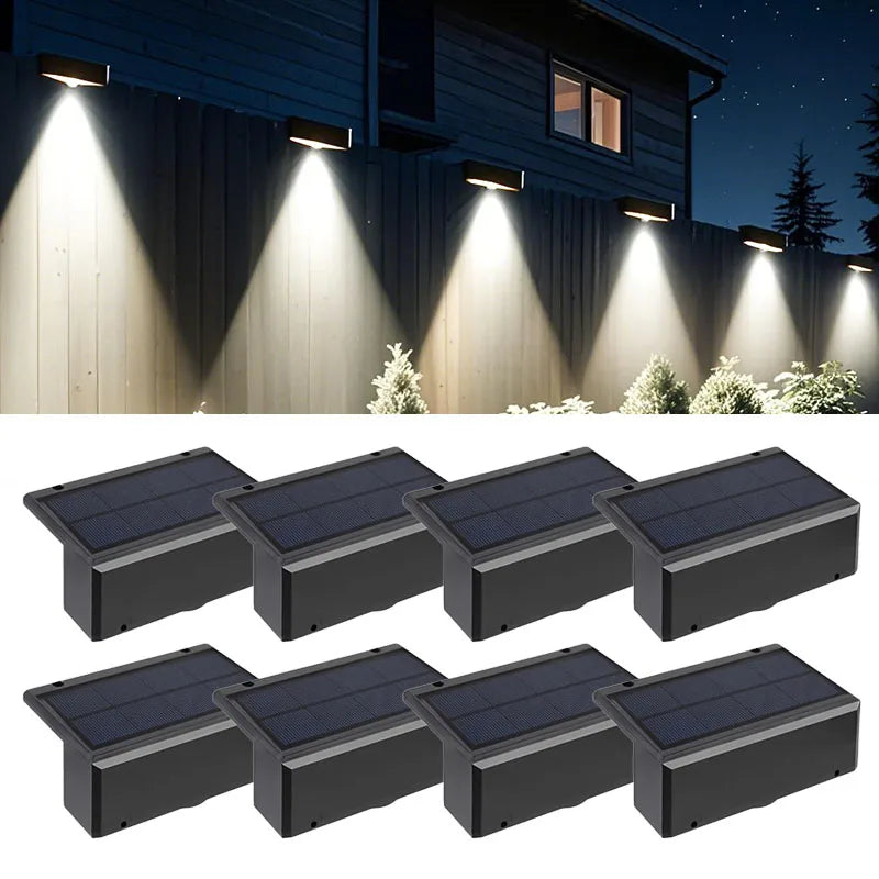 appliques murales solaires led ip65 moderne noires autoinstallation panneau solaire batterie
