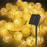 guirlande lumineuse solaire led moderne clips blanc jaune rouge bleu vert orange