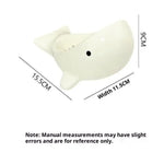 support savon baleine bleu clair blanc moderne lisse brillant salle bain