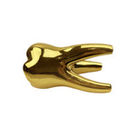 ornement dentaire statuette dent couleur or argent art moderne décoration figurine dentaire