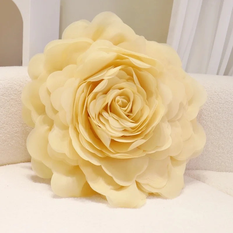taie d'oreiller fleur rose moderne 100% coton lavable lit carré 45x45cmDecorationAdultes