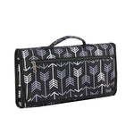 Sac langer pliable noir arrows moderne poches accessoires pratique poignée