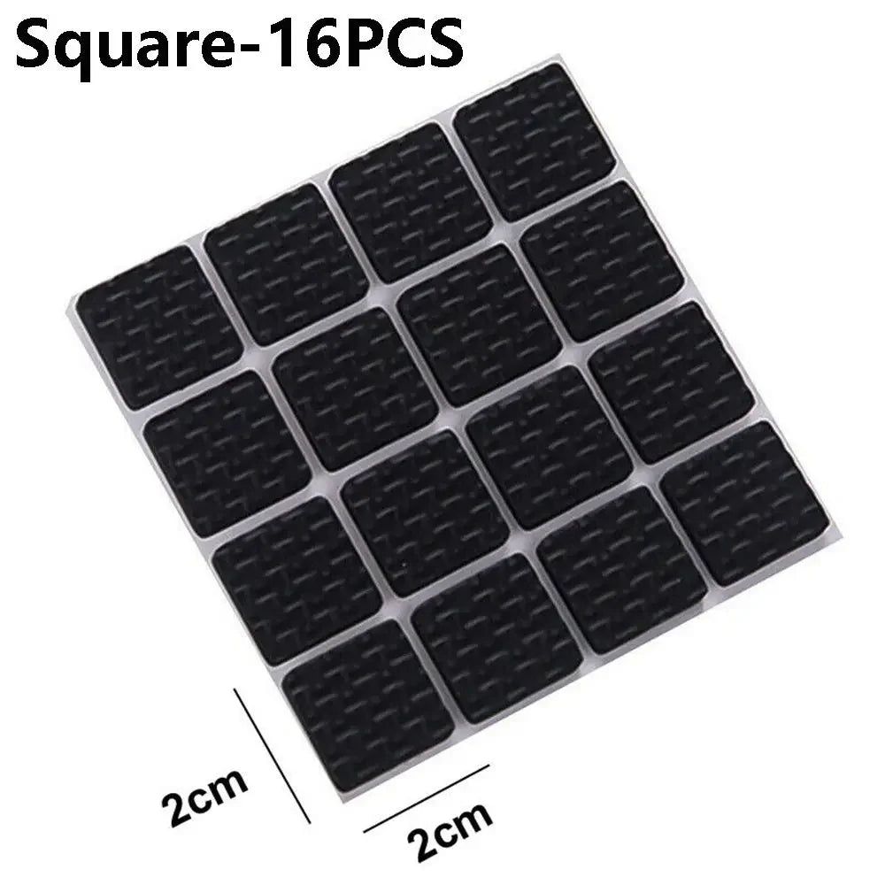 protecteurs sol adhésifs mousse eva tissu géométrique noir marron blanc anti glisse rond carré