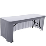 housse table pliante extensible clips table rectangulaire moderne couleur unie imperméable