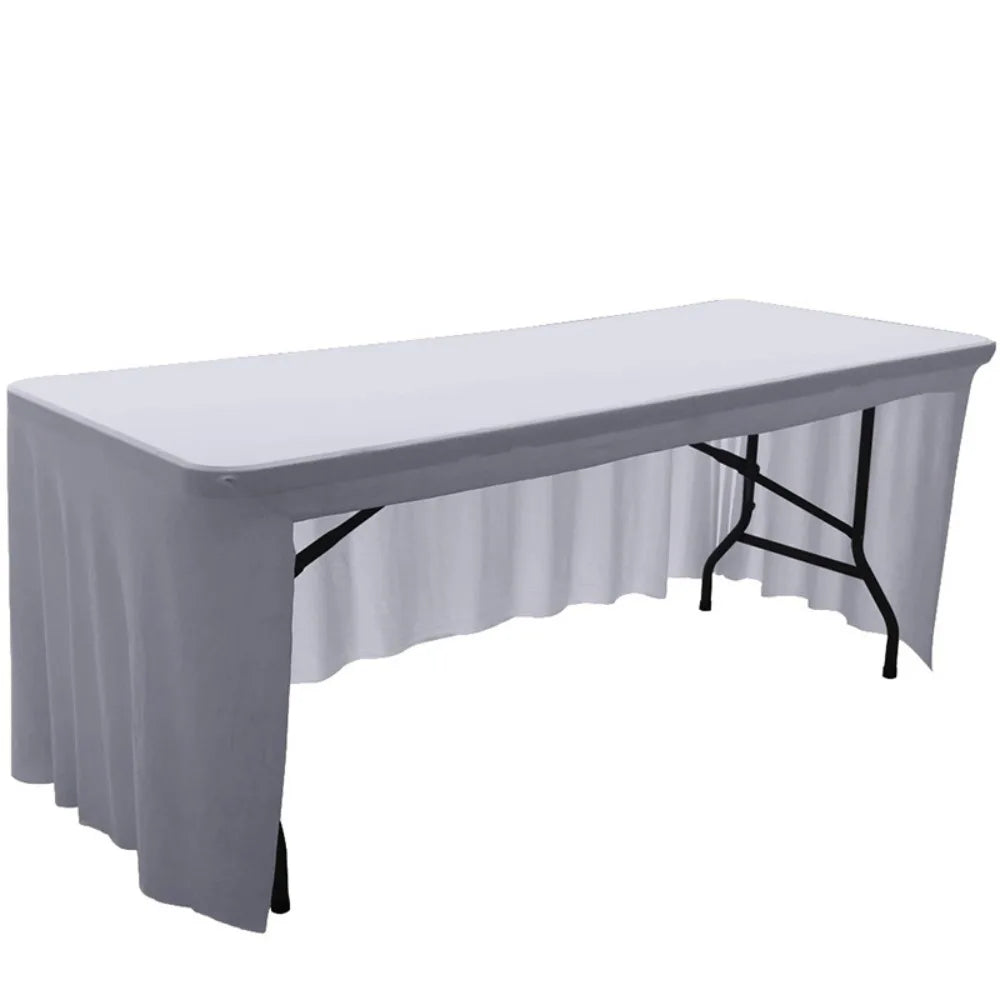 housse table pliante extensible clips table rectangulaire moderne couleur unie imperméable