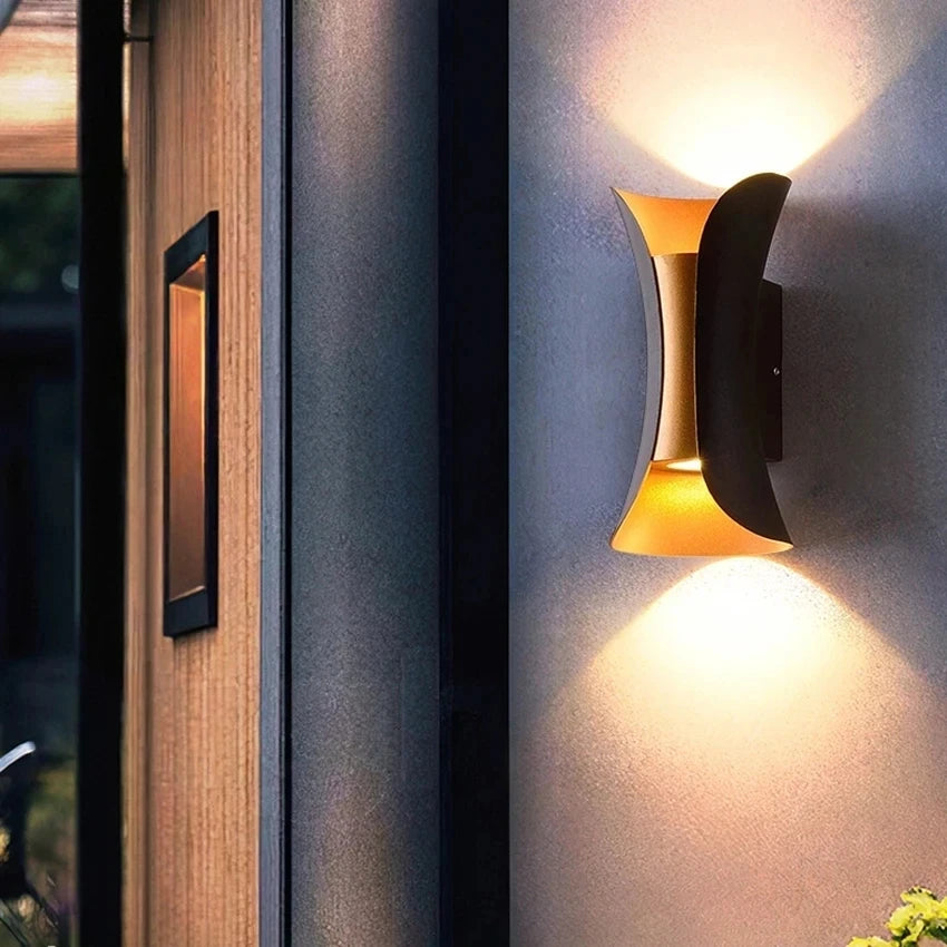applique murale moderne led 10w 6w noir doré contemporaine élégante chambre entréeétude sallon