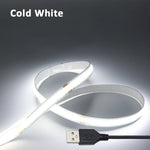 ruban led cob 320 leds blanc chaud froid 5v moderne chambre décorationintérieur