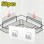 porte savon mural noir double crochet adhésif transparent moderne pvc salle bain cuisineHooks