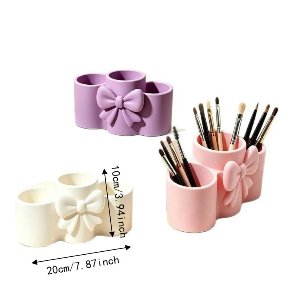 pot maquillage violet rose blanc arc décoratif moderne élégant respectueux environnement