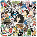 stickers anime studio ghibli personnages dessins animés adhésifs cartoonaufs couleurs variées