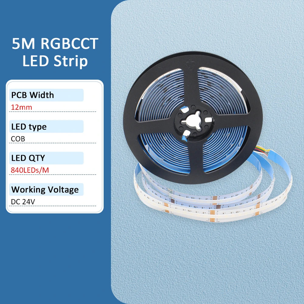 ruban led blanc multicolore moderne 840 led 24v flexible décoration chambre télécommande